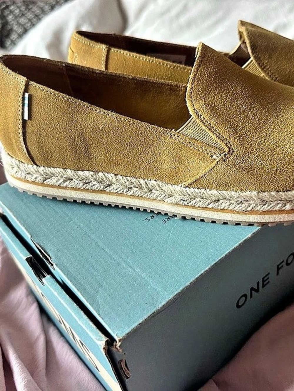 TOMS Alpargata Rope Slip-On Espadrille Yellow US 8.5